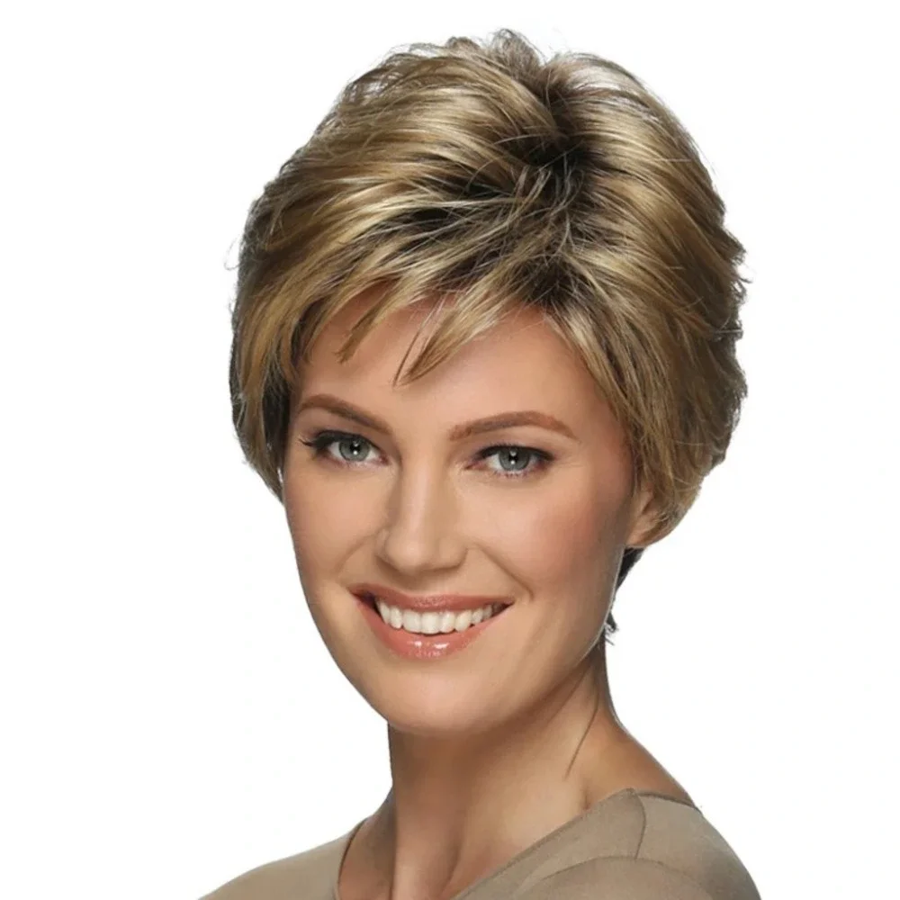 NEW Estetica Designs Billie Wig R14/8H Brown Blonde Highlighted Pure Stretch Cap